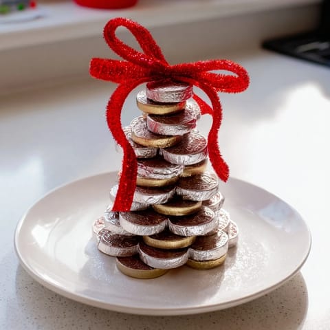 Schoko Gold Münzen Stapel #913