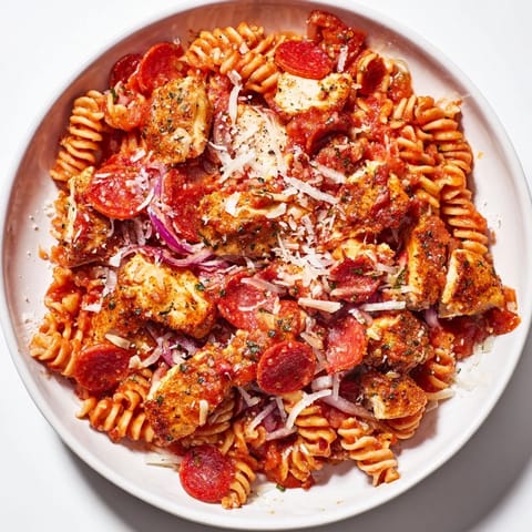 One-Pan Pizza Pasta Gericht #945