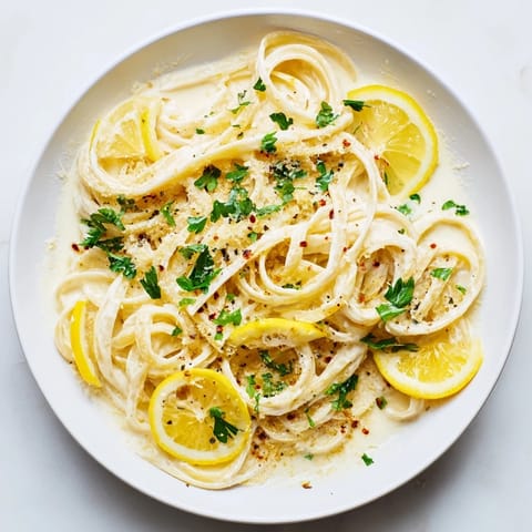 Lemon Garlic Greek Yogurt Pasta #939