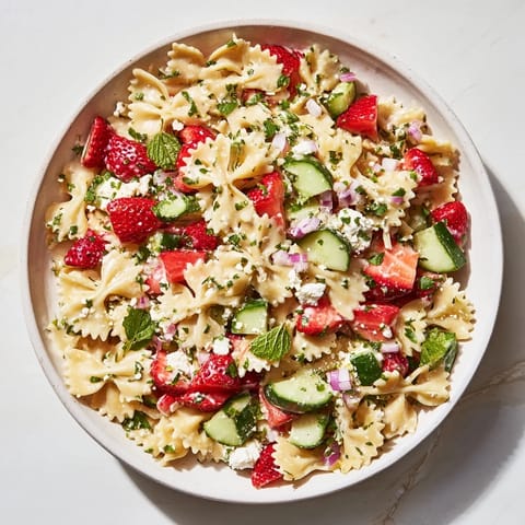 Erdbeer Feta Pasta Salat