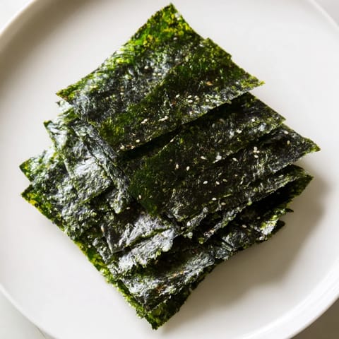 Enjoy these flavorful Roasted Seaweed Chips, boasting a satisfying crunch and simple ingredients.