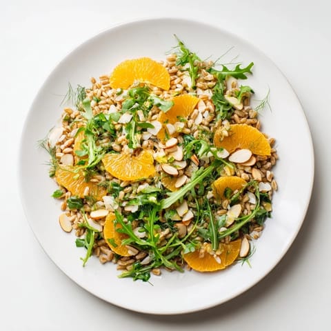 Farro Salad With Fennel, Oranges, Almonds