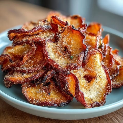 Airfryer Apfelchips mit Zimt