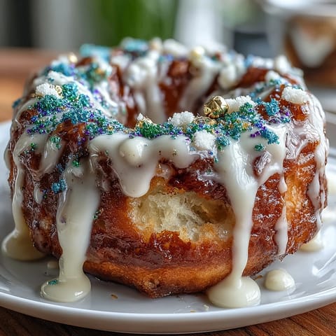 King Cake Donuts Mardi Gras
