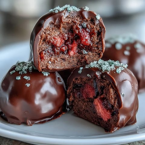 Dubai Schoko Erdbeer Truffeln