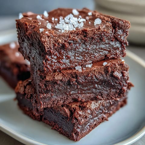 1. Fudgy Sourdough Discard Brownies mit Meersalzkruste – reichhaltige, saftige Brownies mit subtilem Sauerteig-Aroma und knusprigen Meersalzflocken.