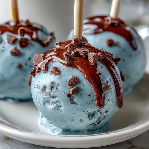 Zarte Kuchen-Pops in Robins-Ei-Blau, perfekt für Frühlingsfeiern und süße Dessert-Tische.  