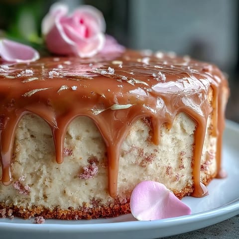 Bräutigamsduschkuchen aus Rosé-Velvet mit Goldtropfen – eleganter pinkfarbener Velvetkuchen mit Rosé-Wein, dekoriert mit schimmerndem Goldtropfen für eine unvergessliche Feier.
