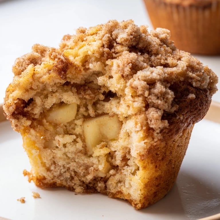 Deliciously fluffy Cinnamon Streusel Apfelkuchen Muffins topped with crunchy streusel and warm spices.