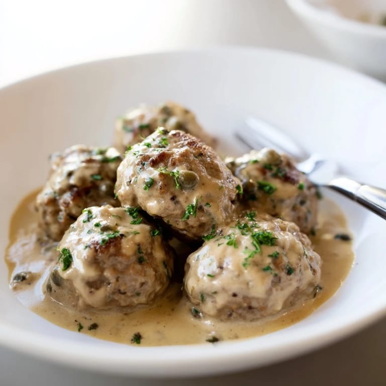 Traditionelle Berliner Frikadellen, serviert mit einer reichhaltigen, würzigen Gravy.