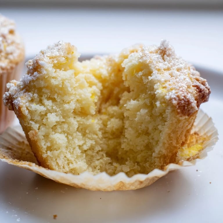 Zarte Quarkmuffins, perfekt mit Obst oder Puderzucker zum Genießen.  