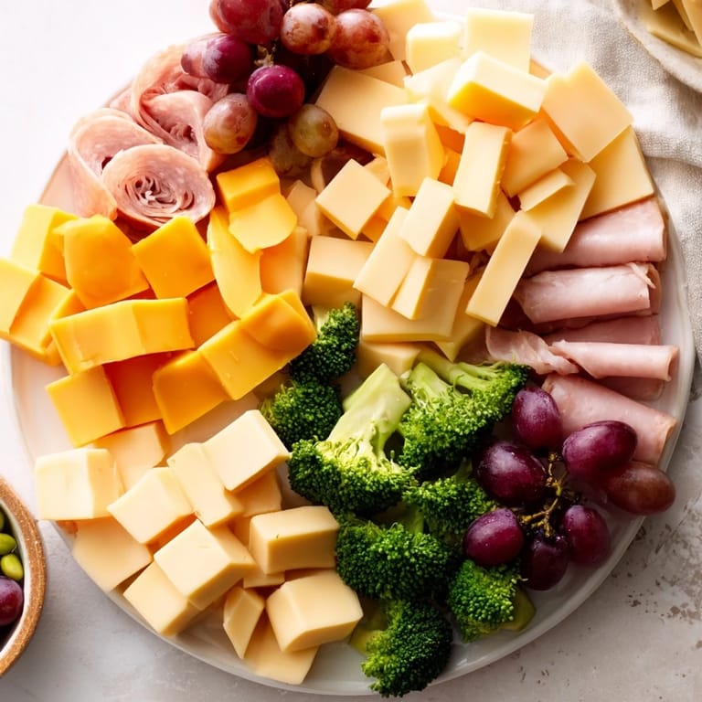 A visually appealing evergreen tree snack board, featuring assorted cheeses, crackers, and delicious garnishes for holidays.