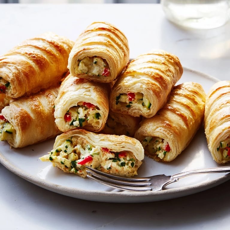 Enjoy the herbed cheese filling of these delicious Cercles dHôtes Couronne de Rouleaux for any occasion.