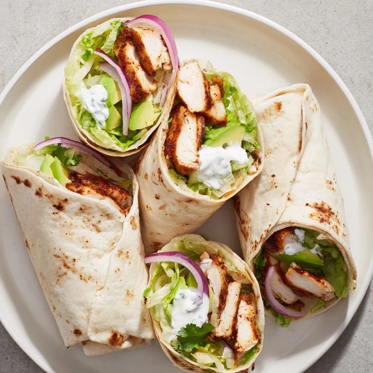 This vibrant smoky chipotle chicken wrap, brimming with fresh ingredients, is an easy and satisfying meal.