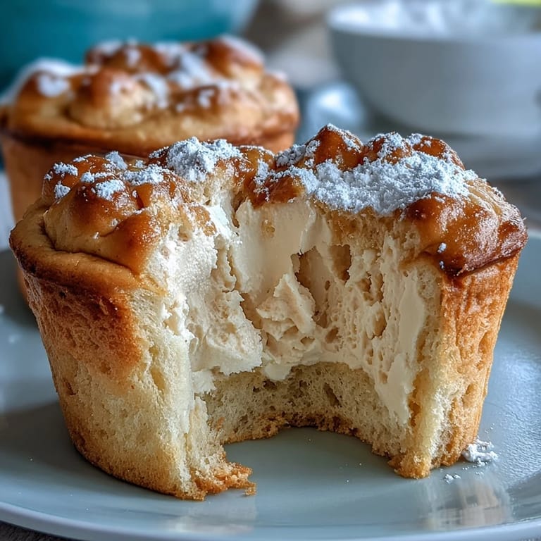 Vergoldete Ränder zarter Japanese Cotton Cheesecake Cupcakes auf einem eleganten Kuchengestell mit zarten Blüten.