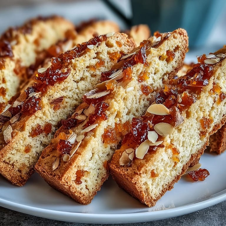 2. Zweimal gebackene Biscotti mit Orangengeschmack und kandierten Orangenschalen, ideal zum Eintauchen in Dessertwein.  