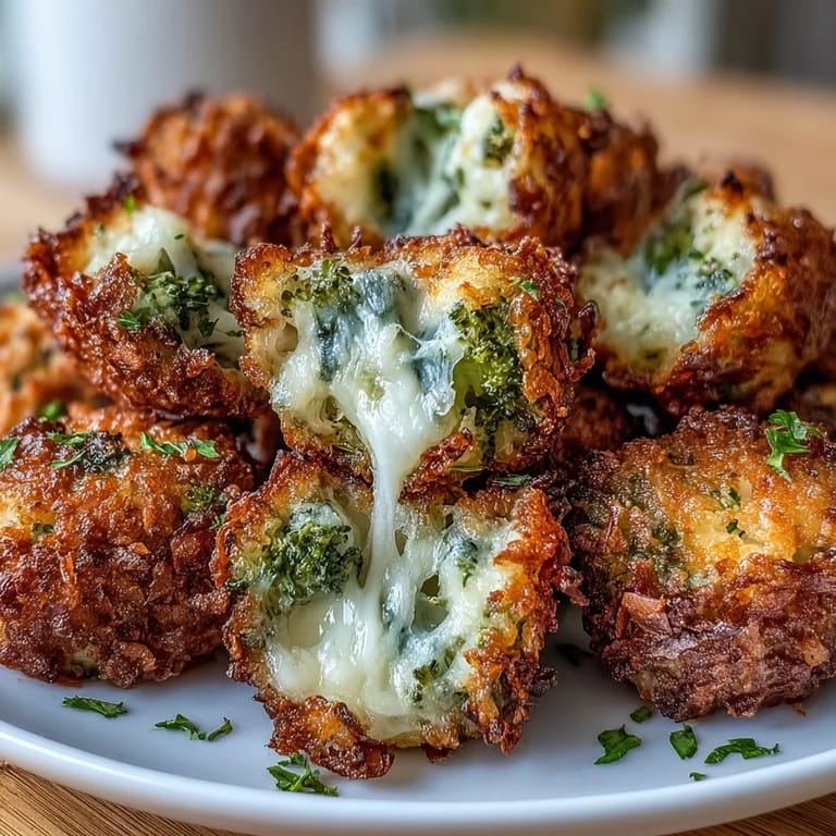 Gesunde Brokkoli-Tots mit Cheddar, knusprig von außen und zart von innen, ideal als Snack oder Beilage.  