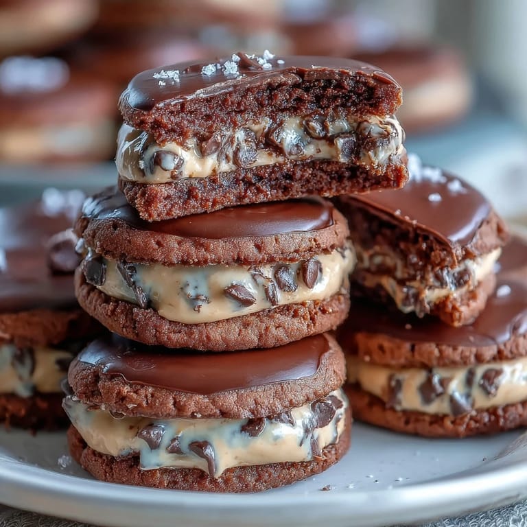 1. Dekadente Cadbury-Ei gefüllte Schokoladen-Chip-Cookies mit einer klebrigen, schokoladigen Füllung und goldbraunen Rändern.