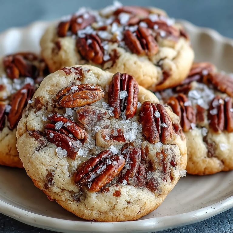 2. Aromatische Pekannusskekse mit nussigem braunen Buttergeschmack und knusprigen gerösteten Pekannüssen.