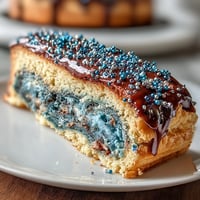 Hier sind drei einzigartige, SEO-optimierte ALT-Texte für das Bild des Pisces-Themen-Galaxie-Kuchens: